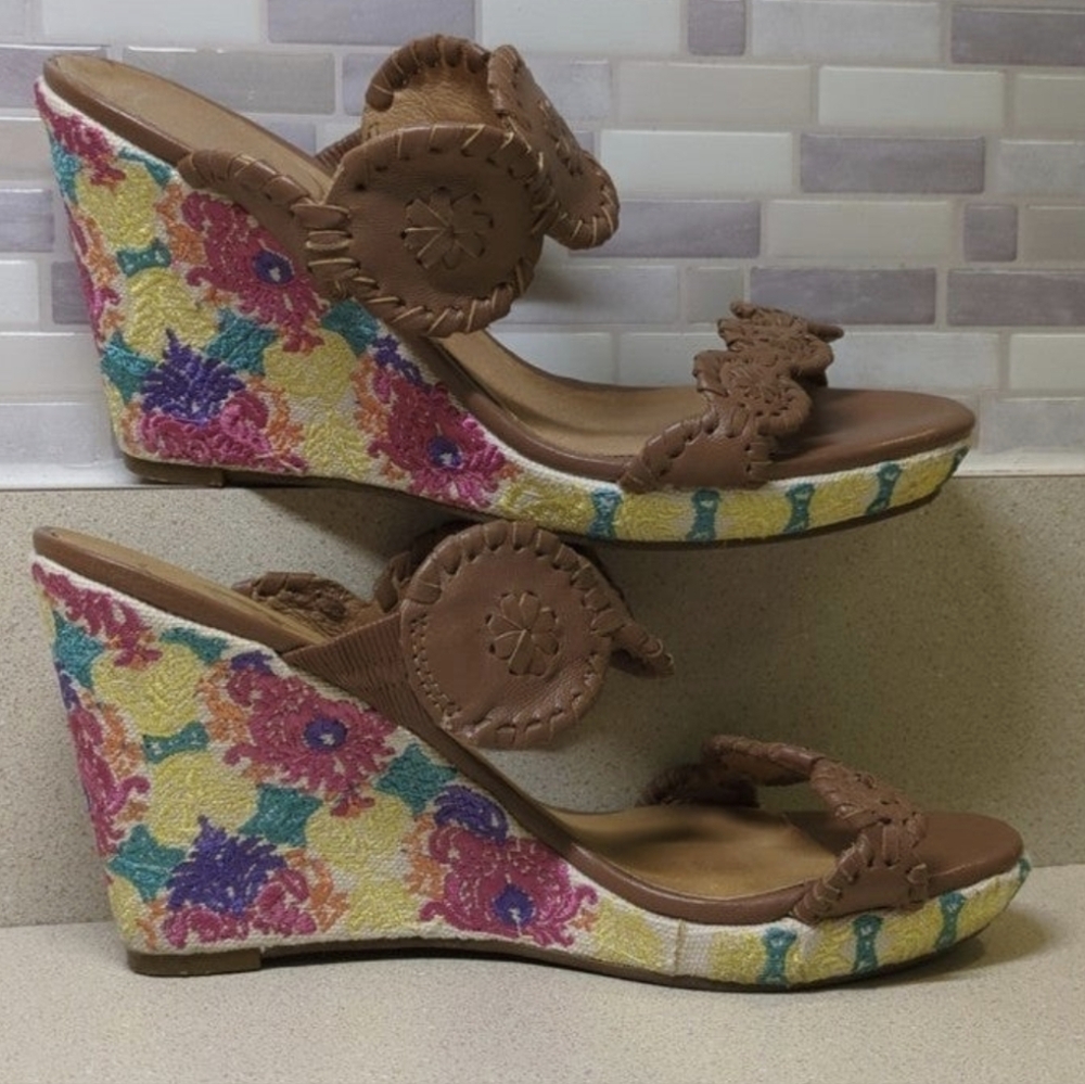 Jack Rogers Livvy Embroidered Wedge Sandal